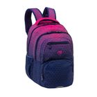 Abag, plecak szkolny, 3-komorowy, hexagon pink ombre