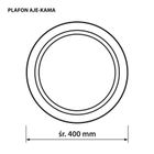 Activejet, Kama, plafon sufitowy LED, 24W