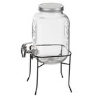 Adler, słój do napojów z kranikiem i stojakiem, szklany, 4l