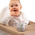 Akuku, kubek pochyły do nauki picia, szary