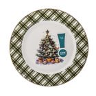 Altom Design, świąteczne drzewko, talerz deserowy nbc, 20 cm