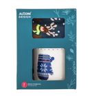 Altom Design, zestaw kubek świąteczny nbc, granatowy, 500 ml, ze skarpetkami, rozmiar 35-44