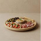 Aromelio, Giro, okrągła taca obrotowa do serwowania przekąsek, bambusowa, 33 cm