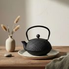 Aromelio, Kamin, czajnik żeliwny z zaparzaczem, 900 ml