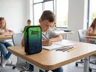 Astrabag, piórnik rozkładany, podwójny, z wyposażeniem, Ombre Football