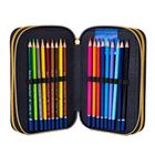 Astrabag, piórnik rozkładany, potrójny, z wyposażeniem, Golden Teddy