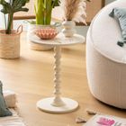 Atmosphera, Alix, stolik kawowy na ozdobnej nodze, 38 cm