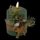 Atmosphera, ozdobna świeca parafinowa LED, 10 cm