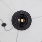 Atmosphera, Tobie, lampka stojąca do salonu z bawełnianym abażurem, 37-150 cm