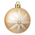 Atmosphera, zestaw złotych bombek różne wzory, 6 cm
