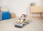 BabyBjörn, Balance Soft Woven, leżaczek, jasny szary
