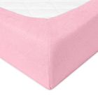 BabyMatex, prześcieradło z gumką, frotte, różowe, 60-120 cm
