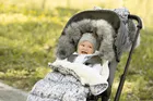 BabyMatex, śpiworek do wózka + mufka, venus, granatowy