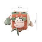 BabyOno, Cow Bingo, kostka sensoryczna, miękka zawieszka