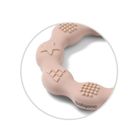 BabyOno, gryzak silikonowy, ring, beżowy