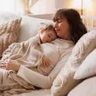 BabyOno, kocyk bambusowy, jasny beż, 75-100 cm