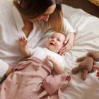 BabyOno, kocyk muślinowy, różowy, 75-100 cm