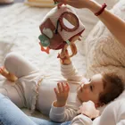 BabyOno, Rabbit Karo, kostka sensoryczna, miękka zawieszka