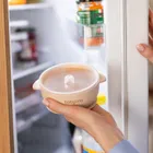 BabyOno, silikonowa miseczka z przyssawką i przykrywką, beżowa