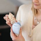 BabyOno, silikonowy pojemnik na smoczek, niebieski