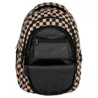 BackUp, plecak szkolny, 3-komorowy, Szachownica beż