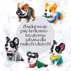 Balody, Pies Husky szczeniak, klocki konstrukcyjne, 973 elementów