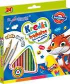Bambino, kredki ołówkowe, trójkątne, 24 kolory