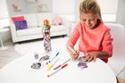 Barbie, Kolorowa Moda, zestaw kreatywny z lalką i akcesoriami