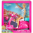 Barbie, lalka i skuter, zestaw