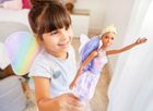 Barbie, lalka wróżka ze skrzydełkami, lawendowe włosy