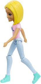 Barbie, On the Go, lalka w różowej bluzce z napisem Hello