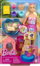 Barbie, Pieski na basenie, zestaw do zabawy z lalką