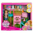 Barbie, Plac zabaw piesków + Stacie, zestaw z lalką i akcesoriami