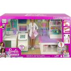 Barbie, U lekarza - Zakładamy gips, zestaw z lalką i akcesoriami