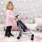 Bayer Design, Buggy, wózek spacerówka dla lalek z torbą, niebieski