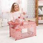 Bayer Design, łóżko turystyczne dla lalek z karuzelą, różowe