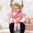 Bayer Design, Pierwsze słowa, interaktywna lalka bobas, różowa, 38 cm