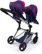 Bayer Design, Twin Neo, bliźniaczy wózek dla lalek, granatowy