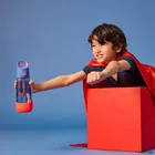 b.box, Superman, butelka tritanowa na wodę ze słomką, 600 ml