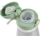 Beaba, bidon termiczny, ze słomką, sage green, 350 ml
