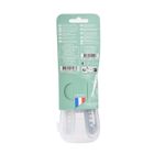 Beaba, zestaw łyżeczek silikonowych, Pebble/Cloud Blue, 4m+, 2 szt.