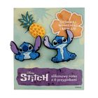 Beniamin, Lilo i Stitch, notes na spirali z przypinkami, A5, 80 kartek, kratka, różowy, 1 szt.