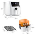 Berdsen, frytkownica beztłuszczowa, air fryer, biały, BD-662