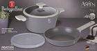 Berlinger Haus, Aspen, zestaw: garnek z pokrywą + patelnia tytanowa, 4 elementy