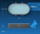 Bestway, basen ogrodowy, stelażowy, 427-250-100 cm, zestaw 18w1