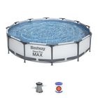 Bestway, Steel Pro Max, basen stelażowy z pompą filtracyjną, 3,66-0,76m