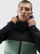Bezrękawnik męski z kapturem, khaki, 4F