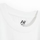Biały t-shirt basic o kroju oversize NOWEAR