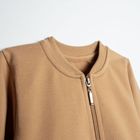 Bluza bomberka chłopięca, rozpinana, beżowa, Nicol
