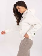 Bluza damska z kapturem, biała, Sublevel